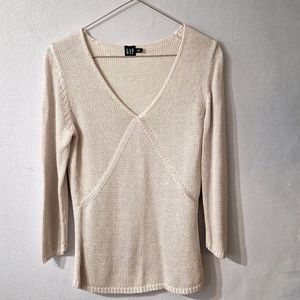 11 Gap  knit top 3/4 sleeve